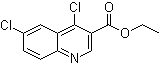 4,6-二氯喹啉-3-羧酸乙酯分子结构 (CAS 21168-41-2)