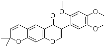 2',4',5'-Trimethoxy-2'',2''-dimethylpyrano[5'',6'':6,7]isoflavone molecular structure (CAS 211799-56-3)