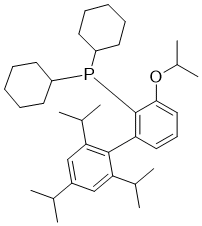 structure of CAS# 2118959-55-8, Ephos;Dicyclohexyl(3-isopropoxy-2',4',6'-triisopropyl-[1,1'-biphenyl]-2-yl)phosphine