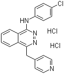 结构式 CAS# 212141-51-0, 瓦他拉尼二盐酸盐; N-(4-氯苯基)-4-(4-吡啶甲基)-1-酞嗪胺二盐酸盐