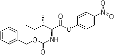 结构式 CAS# 2130-99-6, N-苄氧羰基-L-异亮氨酸 4-硝基苯基酯