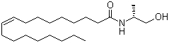(Z)-(R)-N-((2-Hydroxy-1-methyl)ethyl)-9-octadecenamide molecular structure (CAS 213182-22-0)