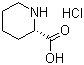 (2S)-2-哌啶甲酸盐酸盐分子结构 (CAS 2133-33-7)