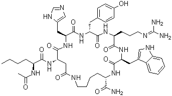[D-Tyr4]melanotan-II molecular structure (CAS 213314-49-9)