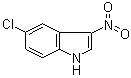 结构式 CAS# 213542-01-9, 5-氯-3-硝基-1H-吲哚
