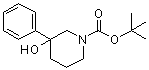 structure of CAS# 213923-81-0, N-tert-Butoxycarbonyl-3-phenylpiperidin-3-ol