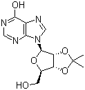 structure of CAS# 2140-11-6, 2',3'-O-Isopropylideneinosine