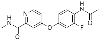 structure of CAS# 2141961-84-2, 4-(4-acetamido-3-fluorophenoxy)-N-methylpicolinamide