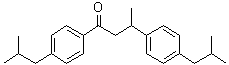 structure of CAS# 2143535-25-3, 1,3-Bis(4-isobutylphenyl)butan-1-one