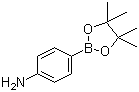 structure of CAS# 214360-73-3, 4-Aminophenylboronic acid pinacol ester;4-(4,4,5,5-Tetramethyl-1,3,2-dioxaborolan-2-yl)aniline