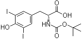 N-[(1,1-Dimethylethoxy)carbonyl]-3,5-diiodo-D-tyrosine molecular structure (CAS 214630-08-7)