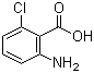2-氨基-6-氯苯甲酸分子结构 (CAS 2148-56-3)