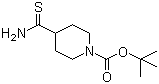 structure of CAS# 214834-18-1, tert-Butyl 4-(aminocarbothioyl)tetrahydropyridine-1(2H)-carboxylate;1-tert-Butoxycarbonylpiperidine-4-carbothioamide