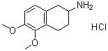 2-Amino-5,6-dimethoxy-1,2,3,4-tetrahydronaphthalene hydrochloride molecular structure (CAS 21489-75-8)