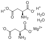 Magnesium hydrogen (2S)-2-aminosuccinate hydrate (1:2:2:2) molecular structure (CAS 215533-00-9)
