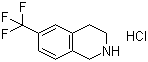 结构式 CAS# 215798-14-4, 6-三氟甲基-1,2,3,4-四氢异喹啉盐酸盐