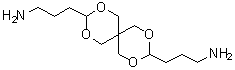 structure of CAS# 21587-74-6, 2,4,8,10-Tetraoxaspiro[5.5]undecane-3,9-bis(propylamine);Epomate B 001W; Epomate B 002; Epomate B 002W; Epomate F 100; Epomate LX 1N; Epomate RX 3