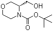 structure of CAS# 215917-99-0, tert-Butyl (3R)-3-(hydroxymethyl)morpholine-4-carboxylate