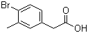 4-Bromo-3-methylbenzeneacetic acid molecular structure (CAS 215949-57-8)