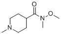 N-methoxy-N,1-dimethyl-4-Piperidinecarboxamide molecular structure (CAS 215950-19-9)