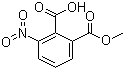 3-硝基-2-羧基苯甲酸甲酯分子结构 (CAS 21606-04-2)