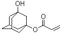 structure of CAS# 216581-76-9, 1,3-Adamantanediol monoacrylate;1-Acryloyloxy-3-hydroxyadamantane; 3-Hydroxy-1-adamantyl acrylate; 2-Propenoic acid 3-hydroxytricyclo[3.3.1.1(3,7)]dec-1-yl ester