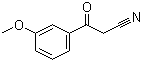 structure of CAS# 21667-60-7, 3-Methoxybenzoylacetonitrile;3-(3-Methoxyphenyl)-3-oxopropanenitrile