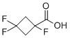 structure of CAS# 2168983-35-3, 1,3,3-Trifluorocyclobutane-1-carboxylic acid