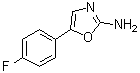 structure of CAS# 21718-02-5, 5-(4-Fluorophenyl)-2-oxazolamine