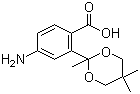 4-Amino-2-[2,5,5-trimethyl-[1,3]dioxan-2-yl]benzoic acid molecular structure (CAS 217197-05-2)
