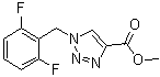 structure of CAS# 217448-86-7, Methyl 1-(2,6-difluorobenzyl)-1H-1,2,3-triazole-4-carboxylate