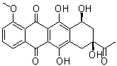 结构式 CAS# 21794-55-8, 柔红酮