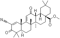 Methyl 2-cyano-3,12-dioxooleana-1,9(11)-dien-28-oate molecular structure (CAS 218600-53-4)