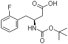 Boc-(S)-3-Amino-4-(2-fluorophenyl)butyric acid molecular structure (CAS 218608-99-2)