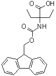 结构式 CAS# 218926-46-6, 2-[[芴甲氧羰基]氨基]-2-乙基丁酸