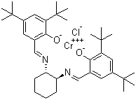 (S,S)-N,N'-Bis(3,5-di-tert-butylsalicylidene)-1,2-cyclohexanediaminochromium(III) chloride molecular structure (CAS 219143-92-7)