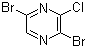 2,5-Dibromo-3-chloropyrazine molecular structure (CAS 21943-16-8)
