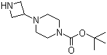 tert-Butyl 4-(azetidin-3-yl)piperazine-1-carboxylate molecular structure (CAS 219725-67-4)