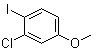 structure of CAS# 219735-98-5, 3-Chloro-4-iodoanisole;2-Chloro-1-iodo-4-methoxybenzene