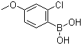 structure of CAS# 219735-99-6, 2-Chloro-4-methoxyphenylboronic acid;2-Chloro-4-methoxybenzeneboronic acid