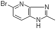 结构式 CAS# 219762-28-4, 5-溴-2-甲基-1H-咪唑并[4,5-b]吡啶