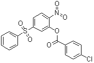 structure of CAS# 219793-45-0, 4-Chlorobenzoic acid 2-nitro-5-(phenylsulfonyl)phenyl ester;AHAS inhibitor