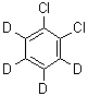 structure of CAS# 2199-69-1, o-Dichlorobenzene-d<sub>4</sub>;1,2-Dichlorobenzene-d<sub>4</sub>; 1,2-Dichlorotetradeuterobenzene