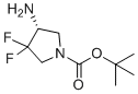 2-Methyl-2-propanyl (4R)-4-amino-3,3-difluoro-1-pyrrolidinecarboxylate molecular structure (CAS 2199214-47-4)