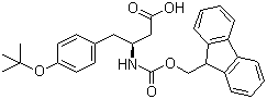 (betaS)-4-(tert-Butoxy)-beta-[[(9H-fluoren-9-ylmethoxy)carbonyl]amino]benzenebutanoic acid  molecular structure (CAS 219967-69-8)