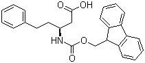 (S)-3-(Fmoc-amino)-5-phenylpentanoic acid molecular structure (CAS 219967-74-5)