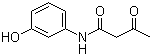 N-(3-Hydroxyphenyl)-3-oxobutanamide molecular structure (CAS 22016-03-1)