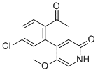 4-(2-乙酰基-5-氯苯基)-5-甲氧基吡啶-2(1H)-酮分子结构 (CAS 2201839-83-8)