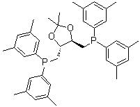 rel-(+)-[[(4R,5R)-2,2-二甲基-1,3-二氧戊环-4,5-二基]二(亚甲基)]二[二(3,5-二甲基苯基)膦]分子结构 (CAS 220196-29-2)