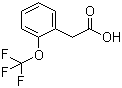 2-(三氟甲氧基)苯乙酸分子结构 (CAS 220239-67-8)